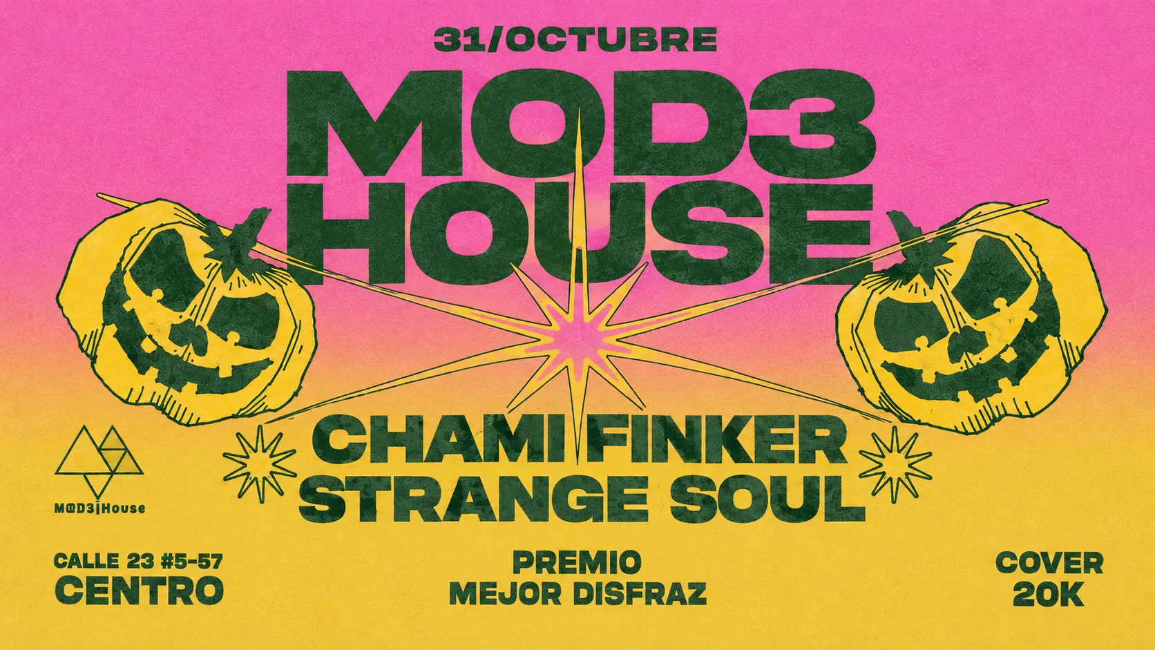 Cartel de MOD3 HOUSE, FIESTA DE HALLOWEEN