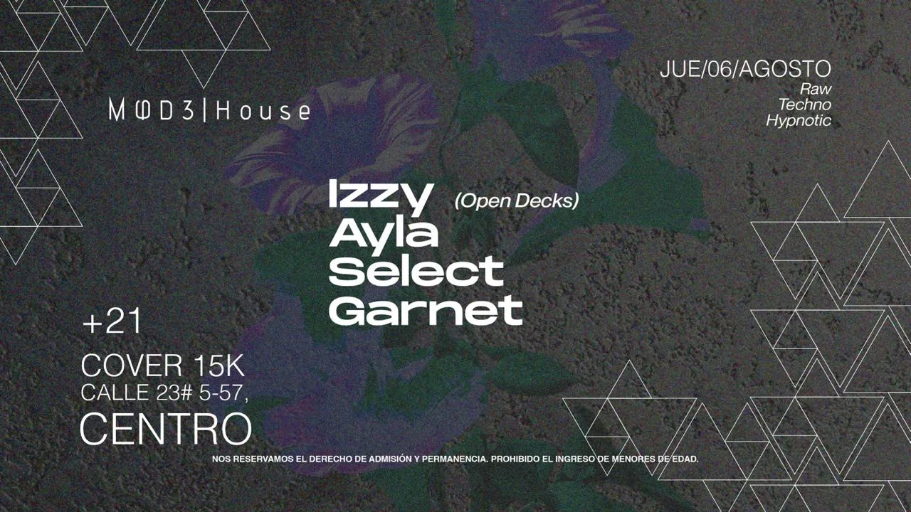 Cartel de IZZY / AYLA / SELECT / GARNET
